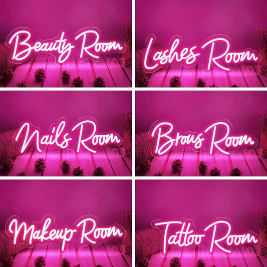 Nails Room Neon Light Sign Beauty Room - Lumen Attic