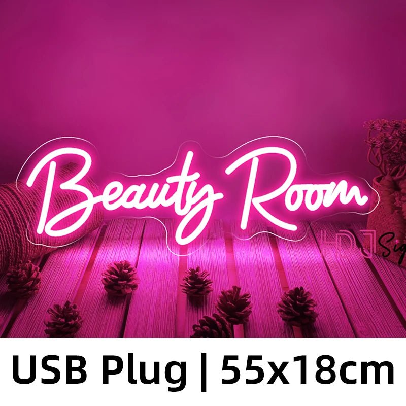 Nails Room Neon Light Sign Beauty Room - Lumen Attic