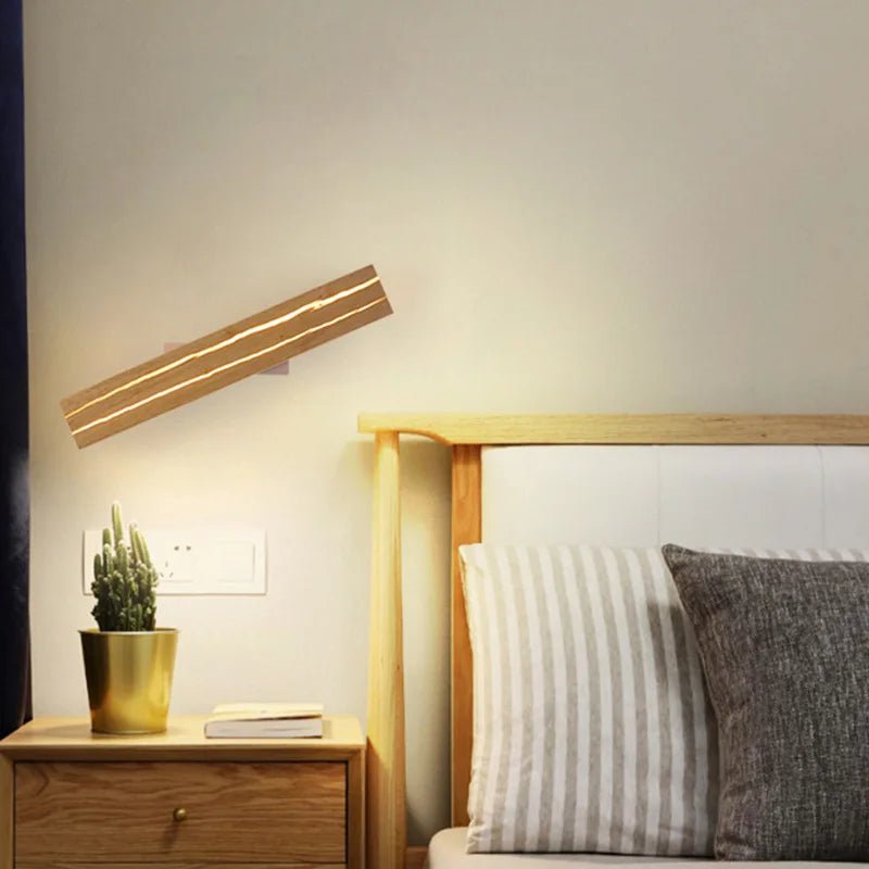 NaturGlow Wooden Wall Sconce Light - Lumen Attic