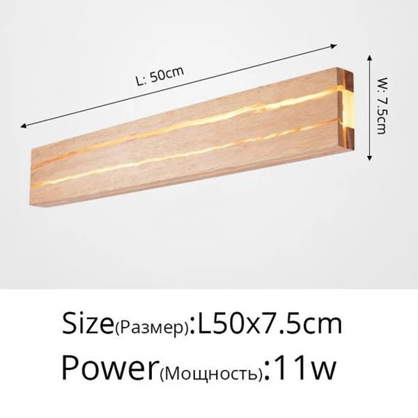 NaturGlow Wooden Wall Sconce Light - Lumen Attic