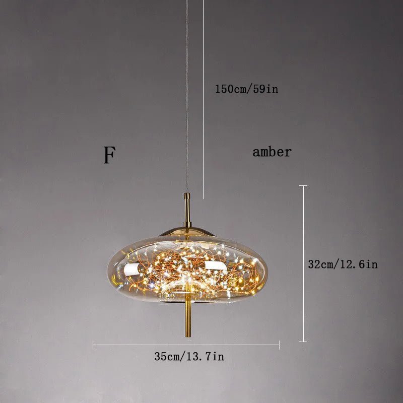 NebulaGlow Pendant Light Modern LED Hanging Lamp - Lumen Attic