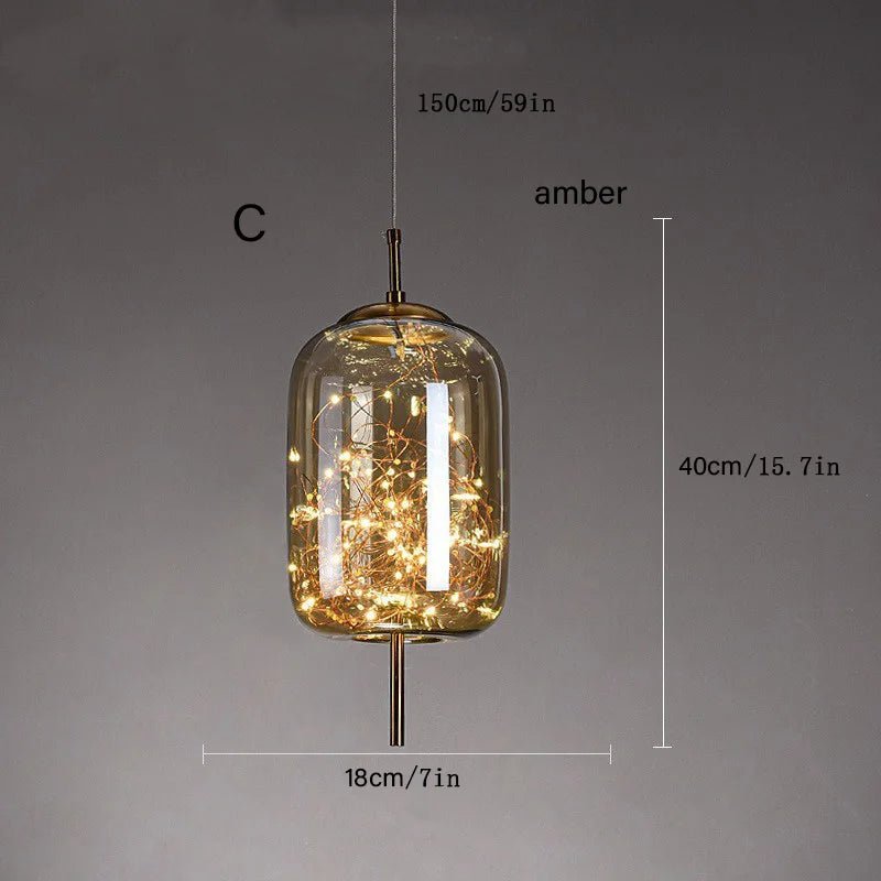 NebulaGlow Pendant Light Modern LED Hanging Lamp - Lumen Attic