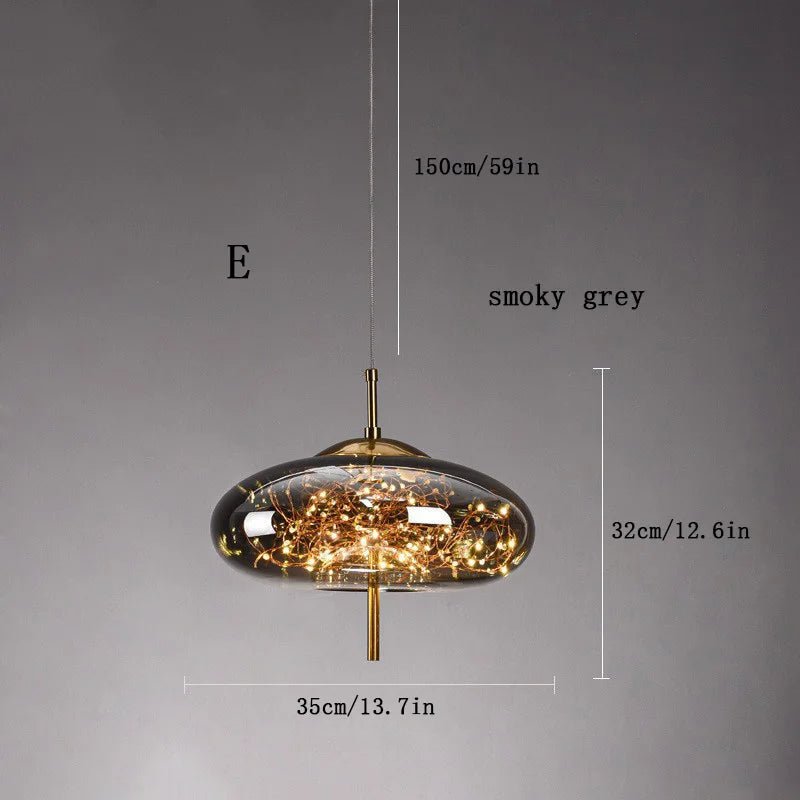 NebulaGlow Pendant Light Modern LED Hanging Lamp - Lumen Attic