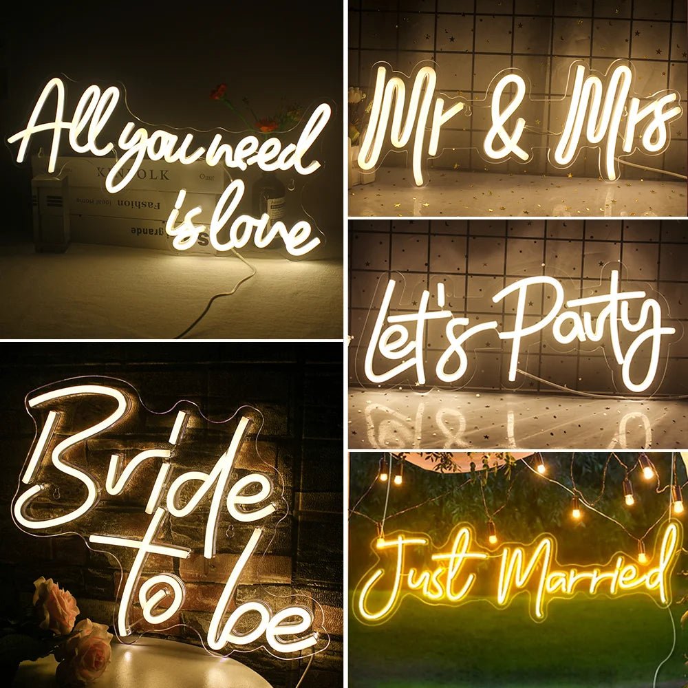 Neon Art Decor USB Night Lights - Lumen Attic