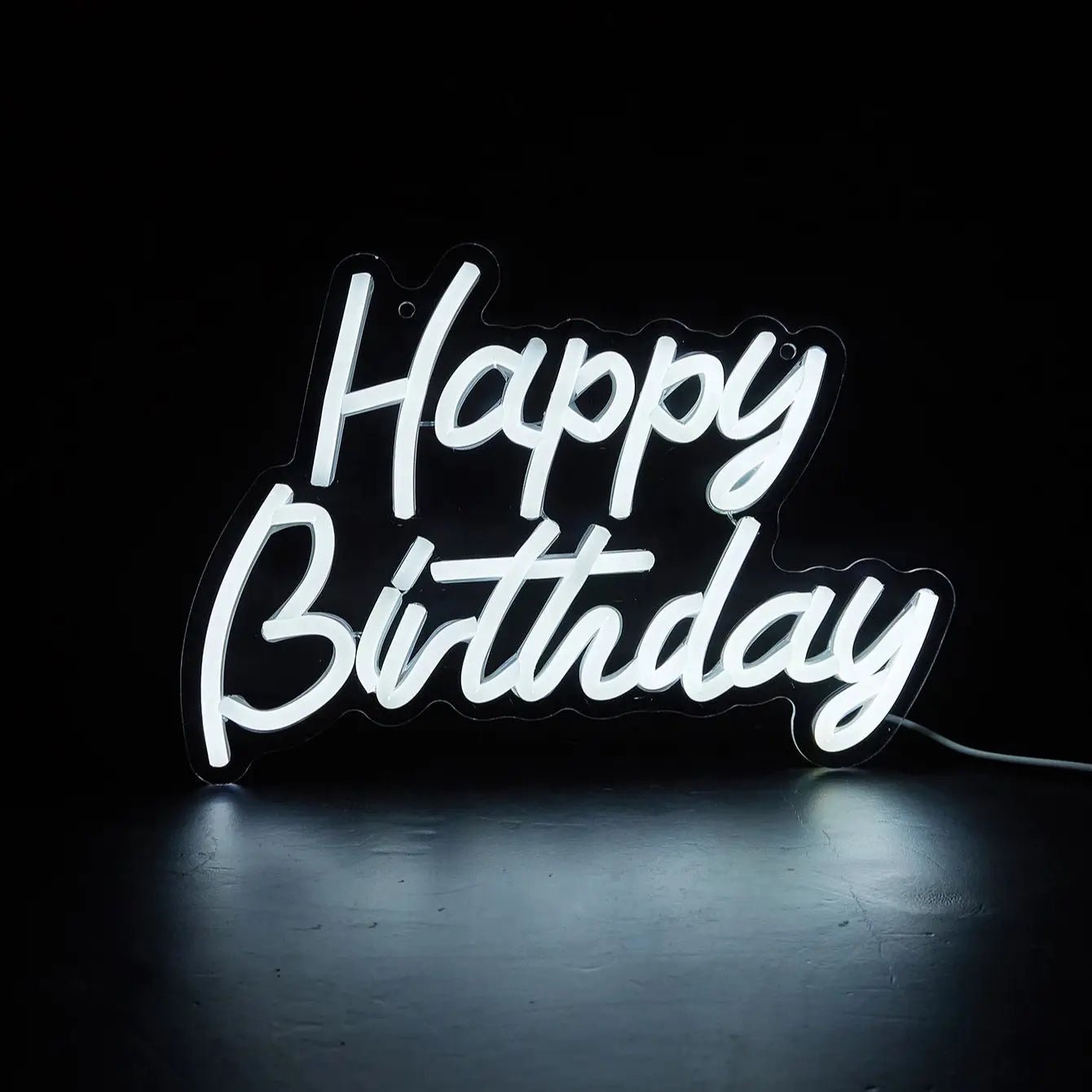 Neon Happy Birthday Sign - Lumen Attic