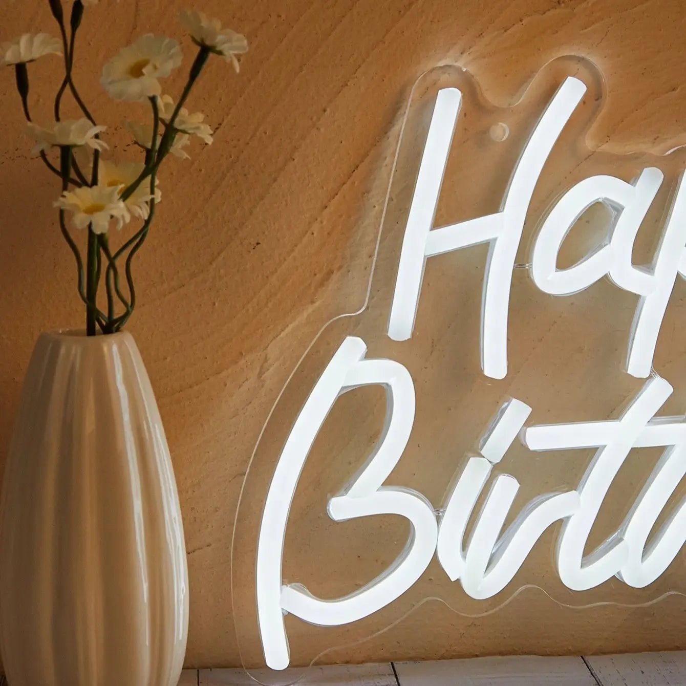 Neon Happy Birthday Sign - Lumen Attic