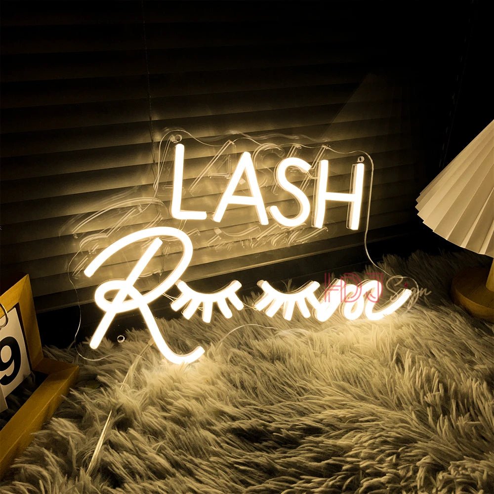 Neon Sign Lights LASH Room - Lumen Attic