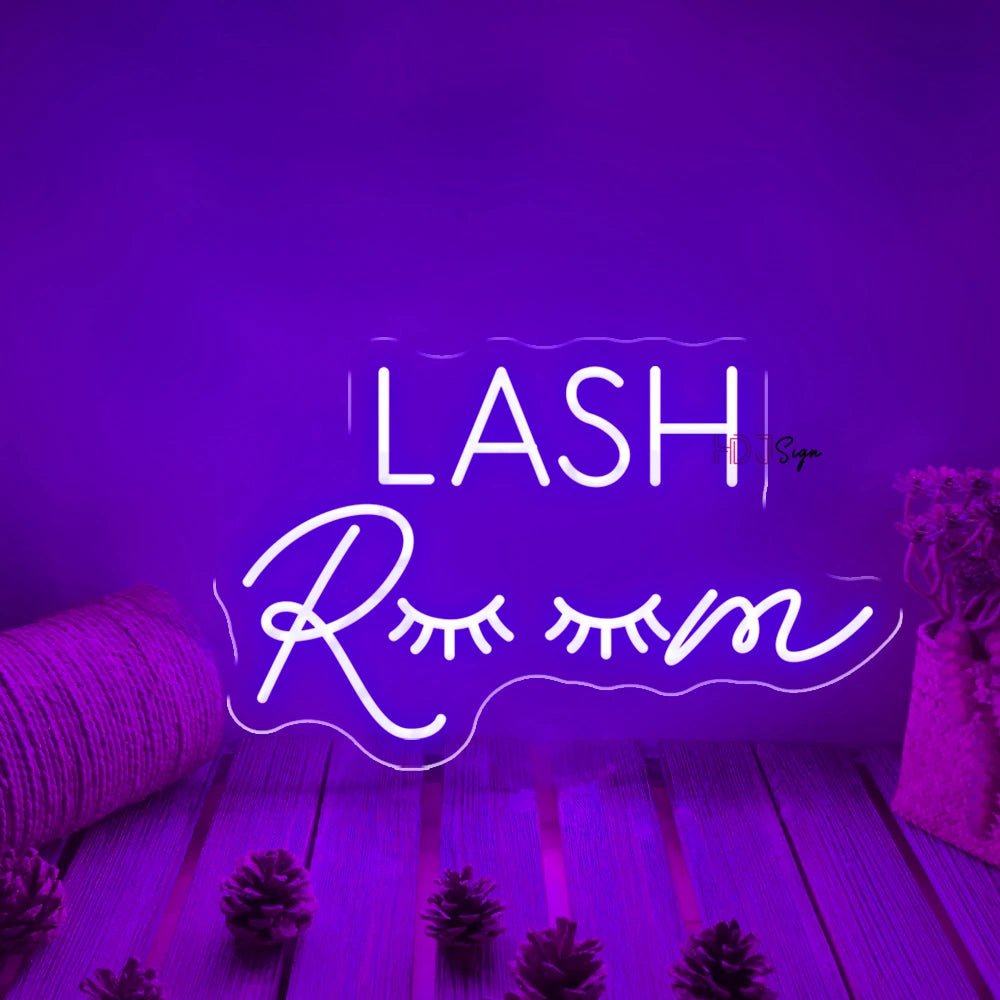 Neon Sign Lights LASH Room - Lumen Attic