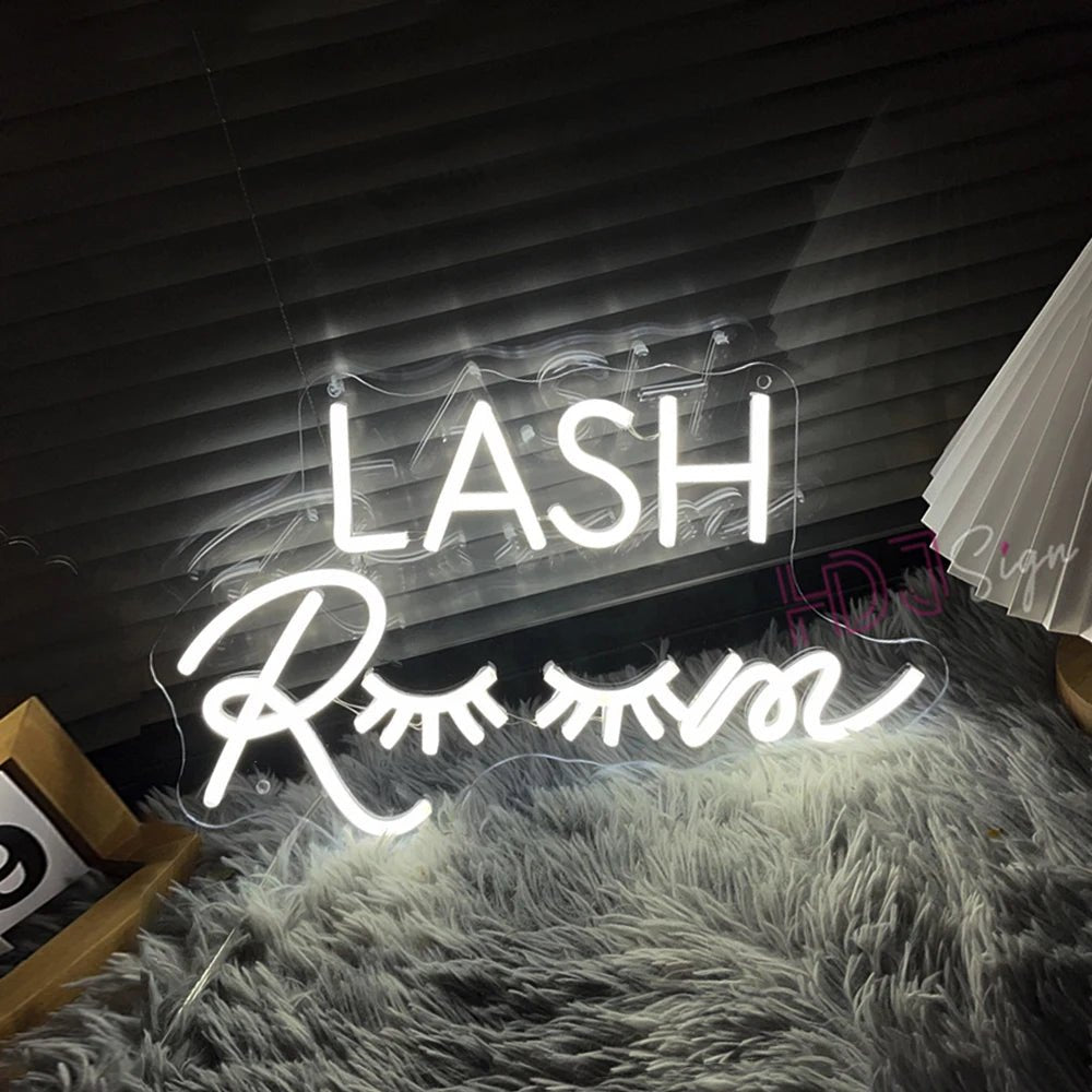 Neon Sign Lights LASH Room - Lumen Attic