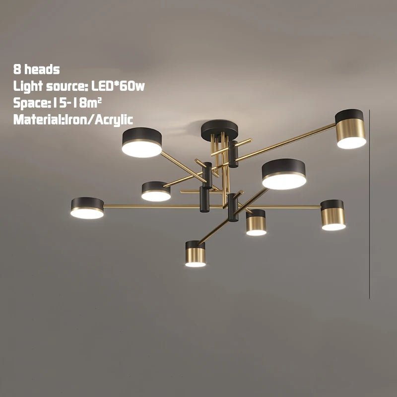 Nordic Artpad Geometric Elegance LED Chandelier - Lumen Attic