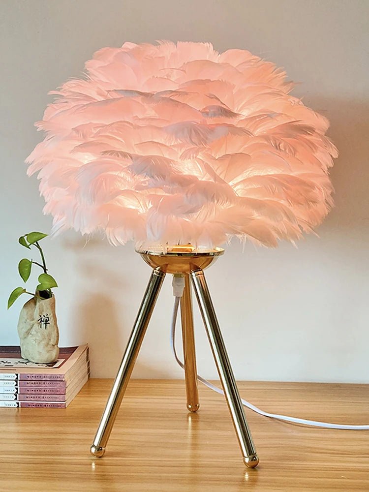 Nordic Feather Table Lamp - Lumen Attic