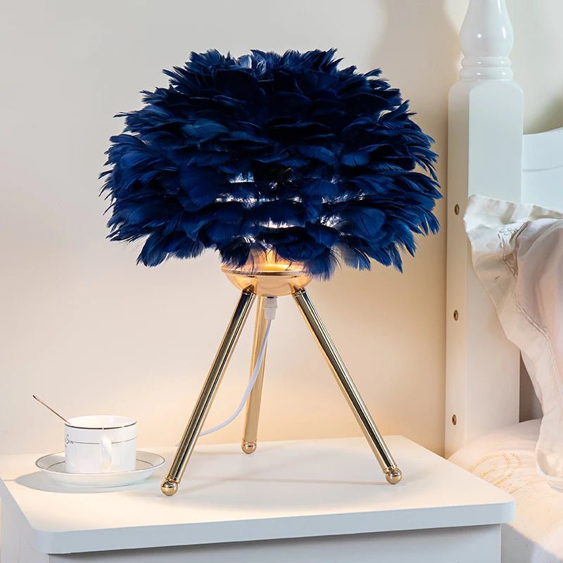 Nordic Feather Table Lamp - Lumen Attic