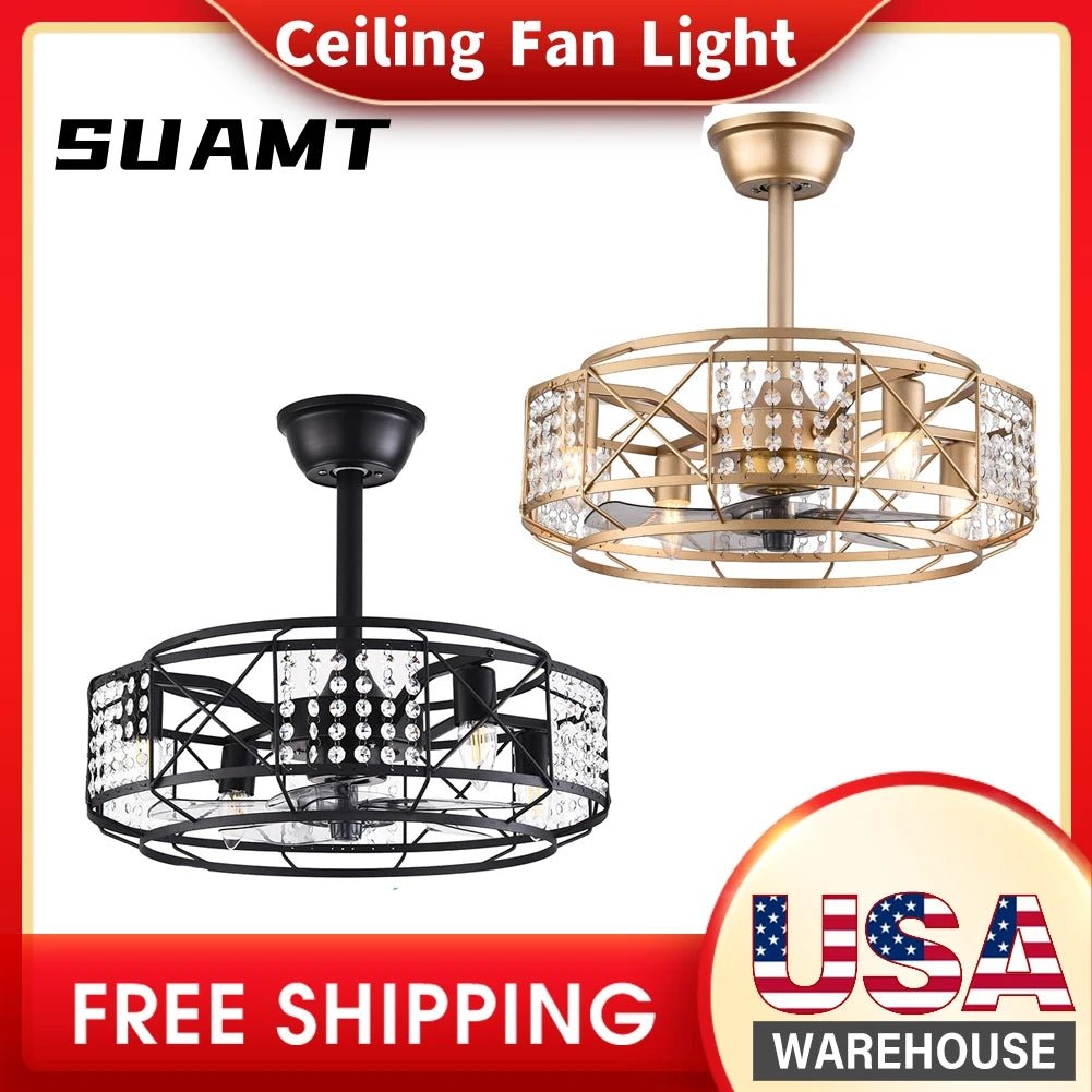 NorthStrom Crystal Ceiling Fans Light 3 - Speed - Lumen Attic