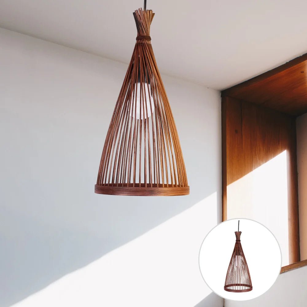 OIN Rattan Wicker Bamboo Pendant Lamp - Lumen Attic