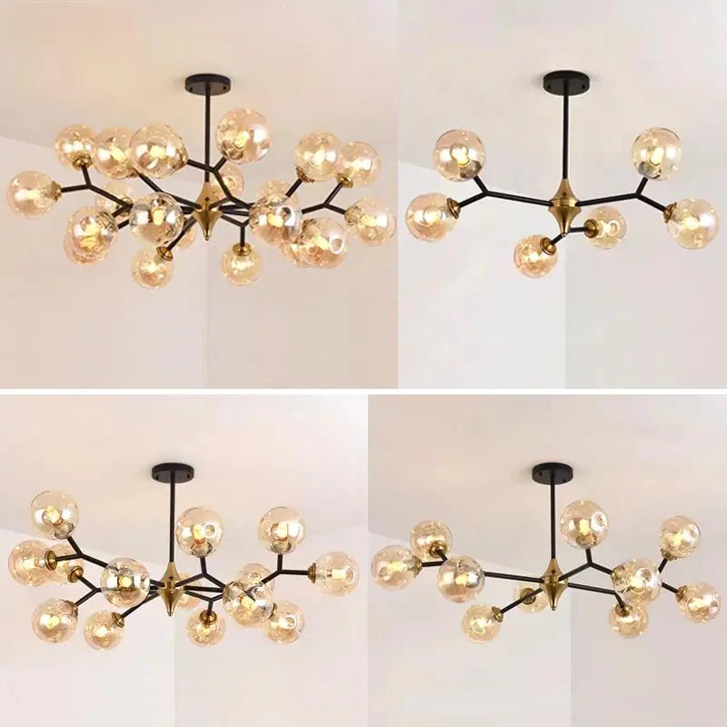 OWEN LYCA Chromo Glass Ball Chandelier - Lumen Attic