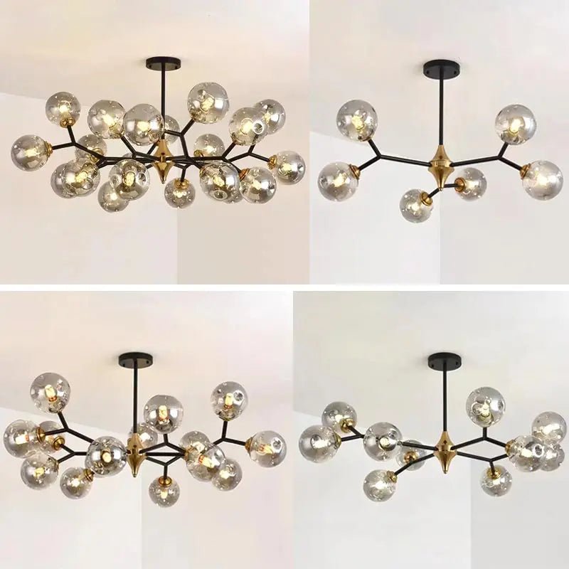 OWEN LYCA Chromo Glass Ball Chandelier - Lumen Attic