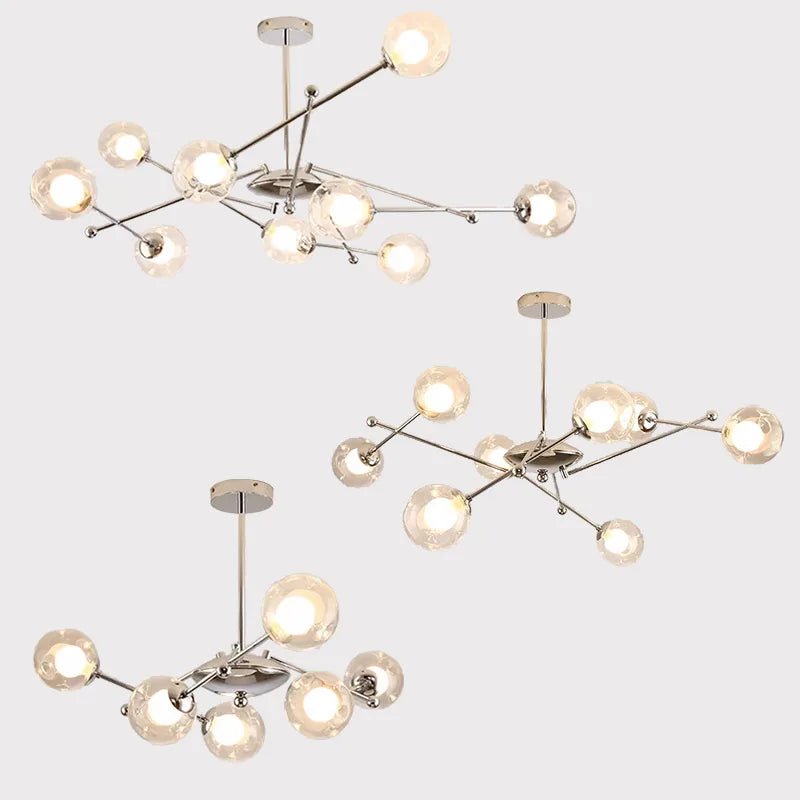 OWEN LYCA Onzo11 Chrome Chandelier - Lumen Attic