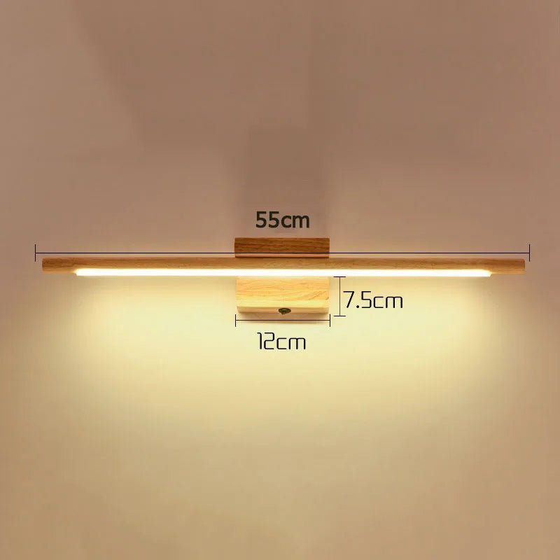 Quashion Solid Wood LED Mirror Light with Switch - Lumen Attic