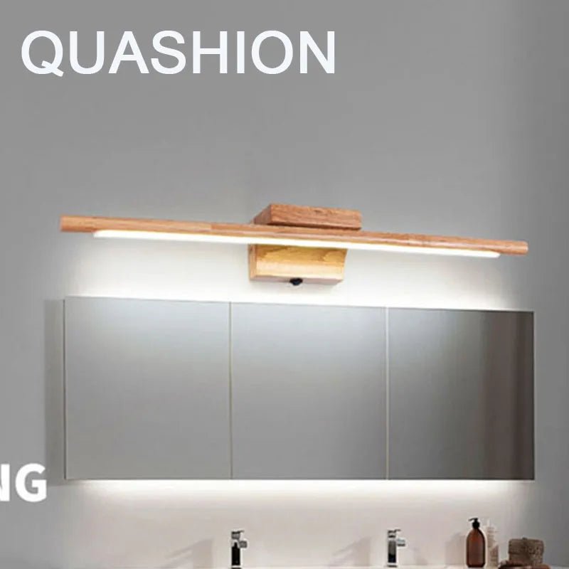 Quashion Solid Wood LED Mirror Light with Switch - Lumen Attic