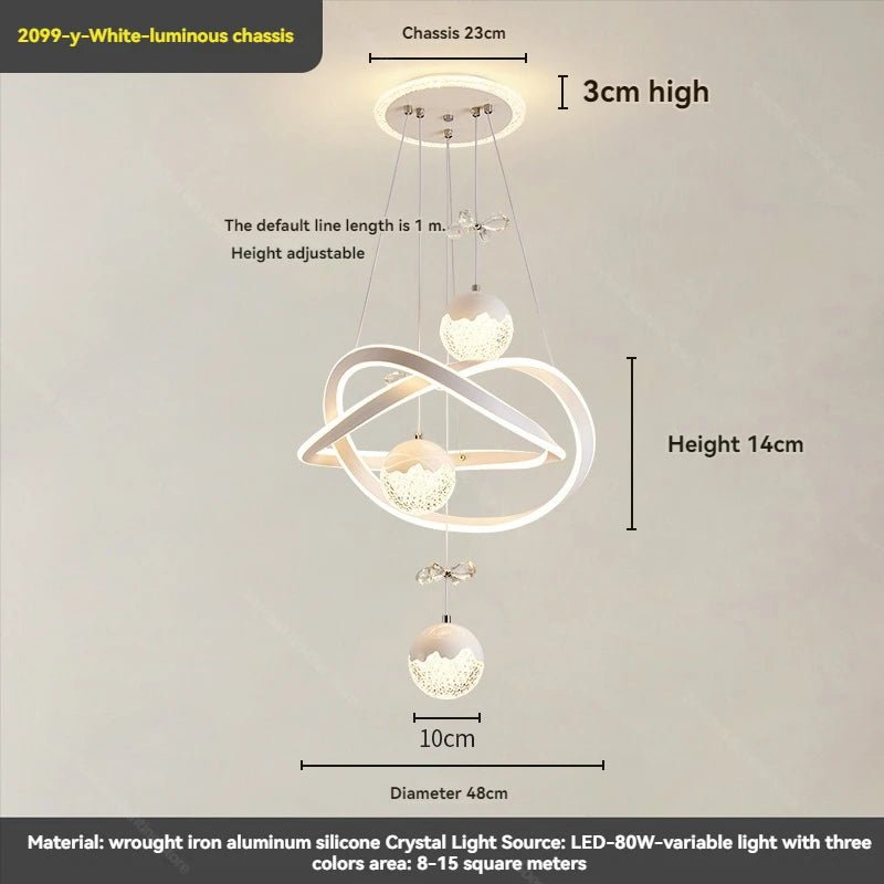 Qyartistry Modern Minimalist Chandelier - Lumen Attic