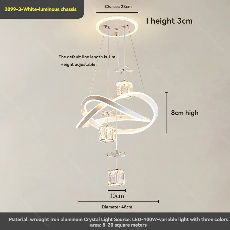 Qyartistry Modern Minimalist Chandelier - Lumen Attic