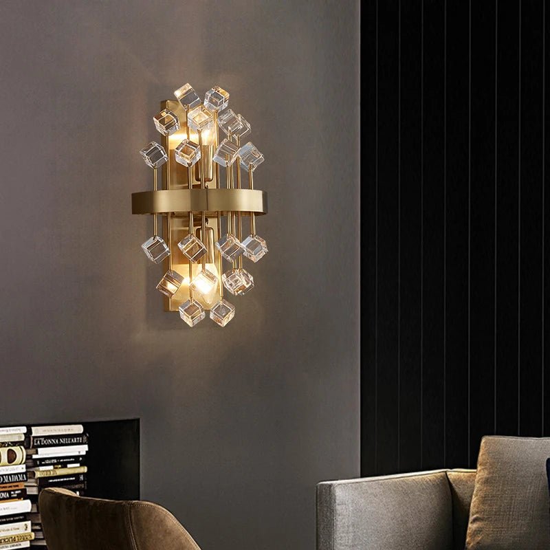 Rarmada Colorful Luxury Crystal Sconce - Lumen Attic