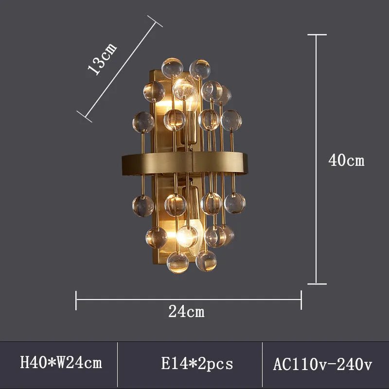 Rarmada Colorful Luxury Crystal Sconce - Lumen Attic