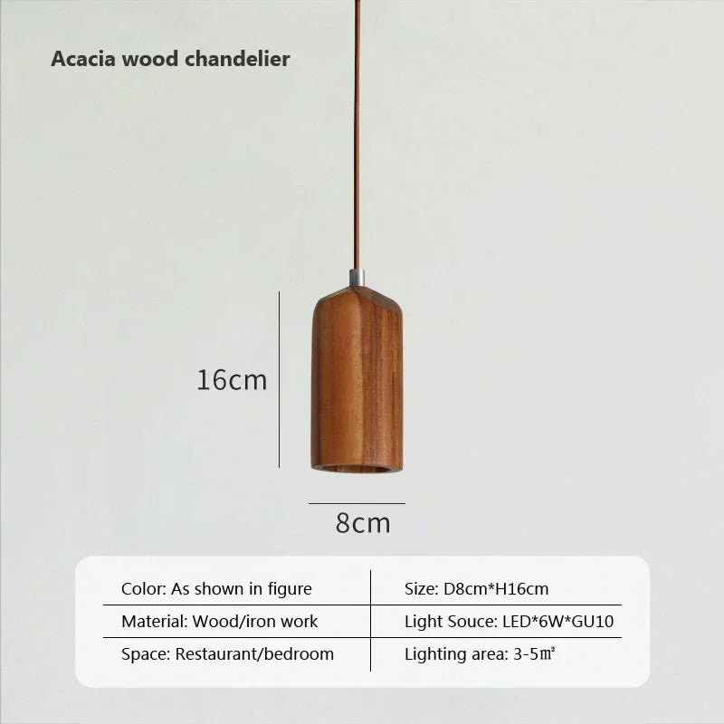 Rico Wood Pendant Light Decorative Hanging Lamp - Lumen Attic