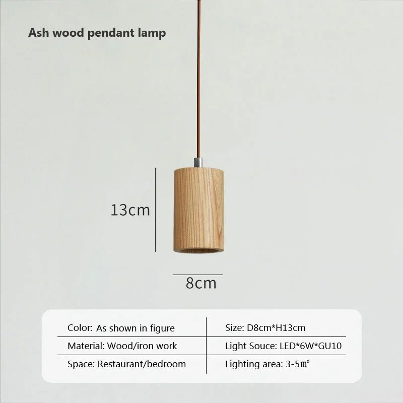 Rico Wood Pendant Light Decorative Hanging Lamp - Lumen Attic