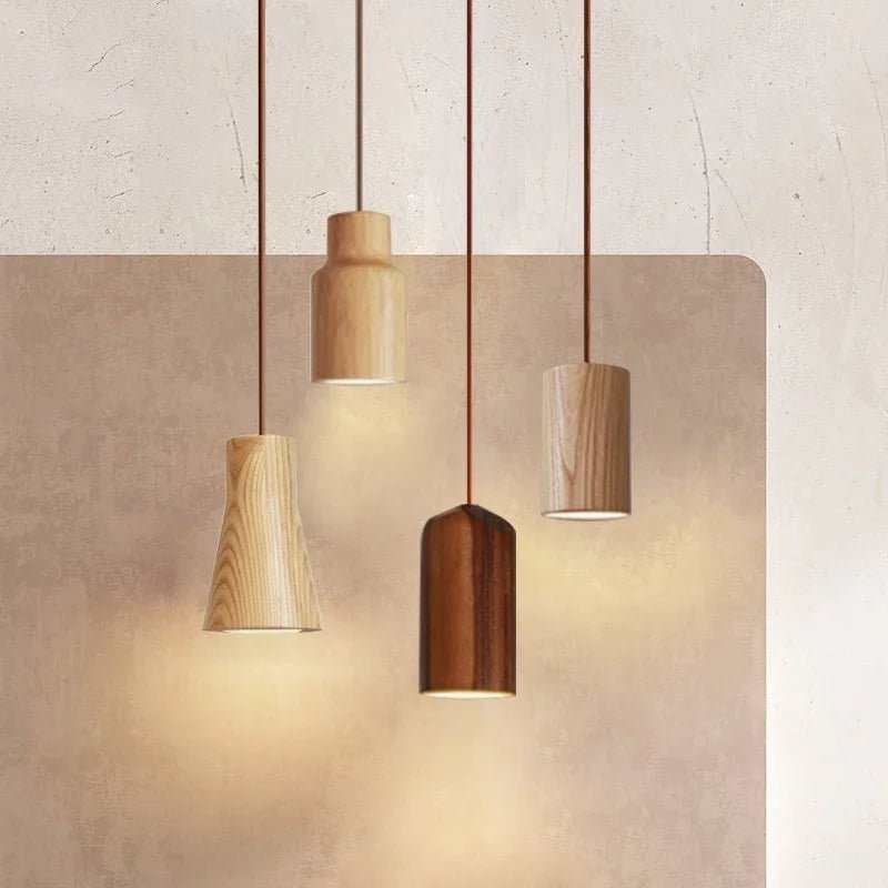 Rico Wood Pendant Light Decorative Hanging Lamp - Lumen Attic