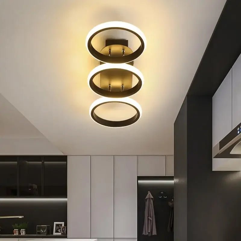 Sanoni Semi - Flush Mount Modern LED Ceiling Lights - Lumen Attic