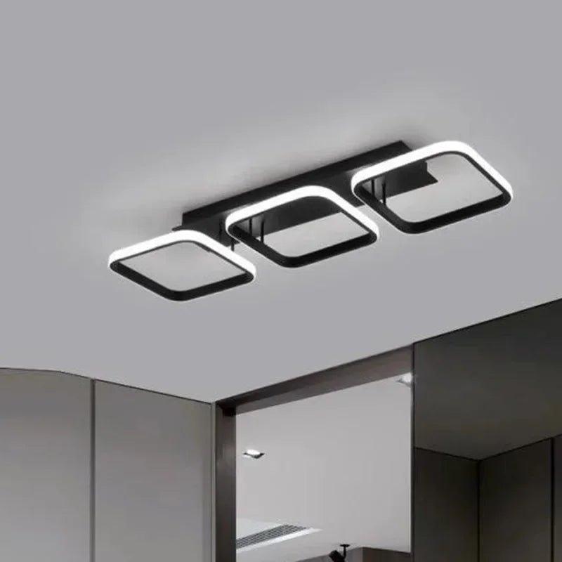 Sanoni Semi - Flush Mount Modern LED Ceiling Lights - Lumen Attic