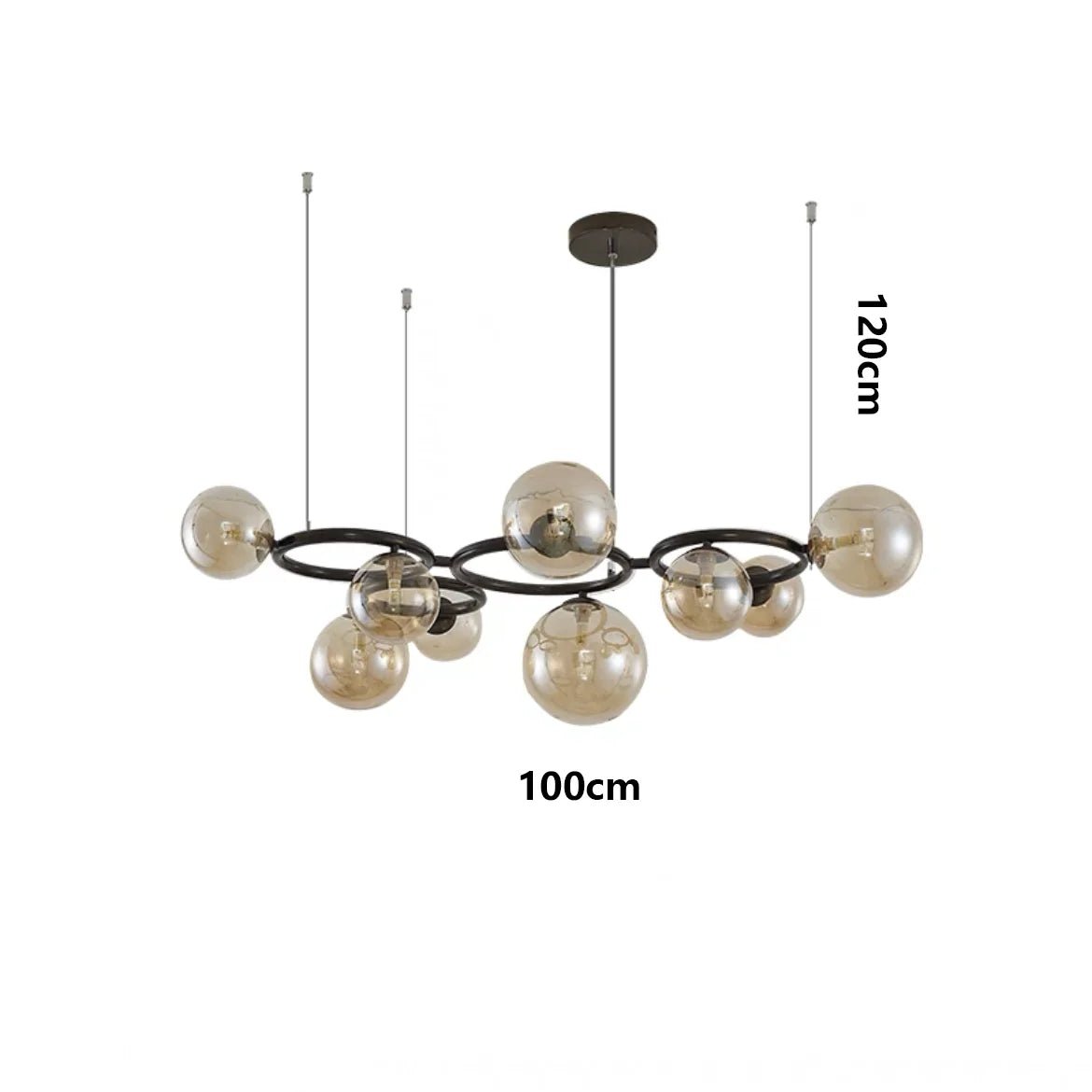 Saven Modern Nebula Orb Cluster Chandelier Light - Lumen Attic