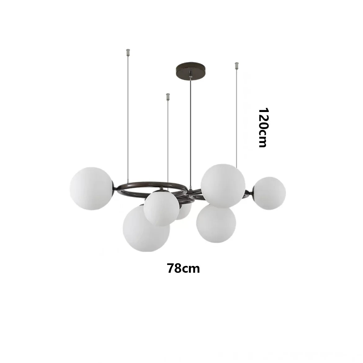 Saven Modern Nebula Orb Cluster Chandelier Light - Lumen Attic