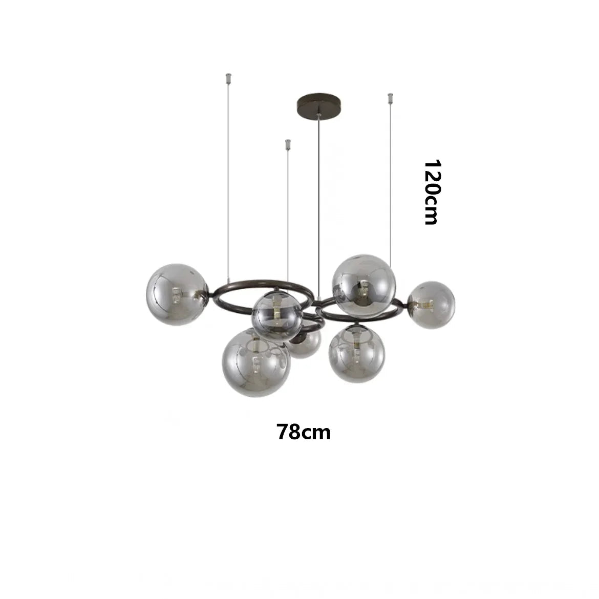 Saven Modern Nebula Orb Cluster Chandelier Light - Lumen Attic