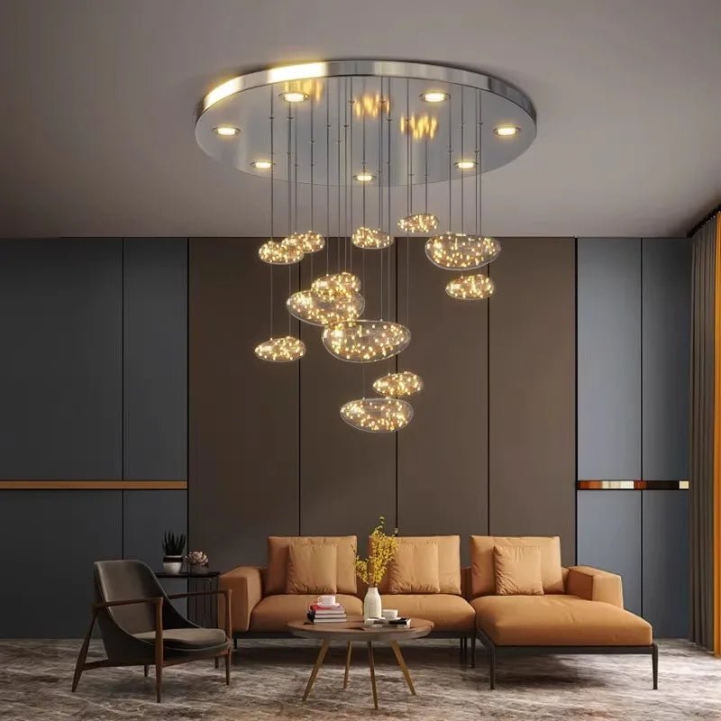 Savenmade Lucciola Modern Chandelier - Lumen Attic