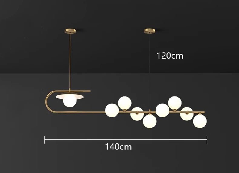 Savenmade Zaloni Modern Chandelier Light - Lumen Attic