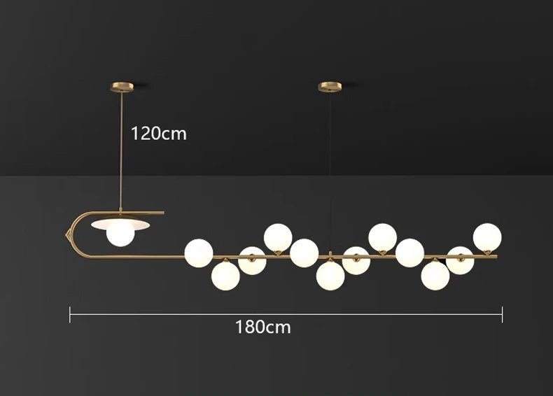 Savenmade Zaloni Modern Chandelier Light - Lumen Attic