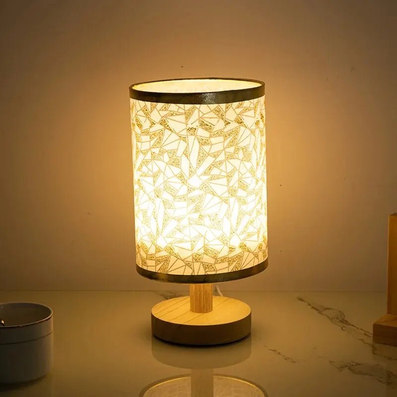 SereneGlow Nordic Wooden Table Lamp - Lumen Attic