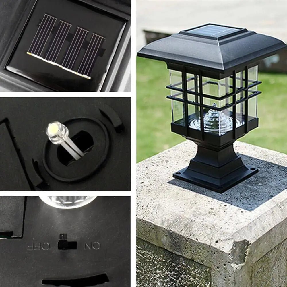 SICED Solar Pillar LED Light Outdoor - Lumen Attic