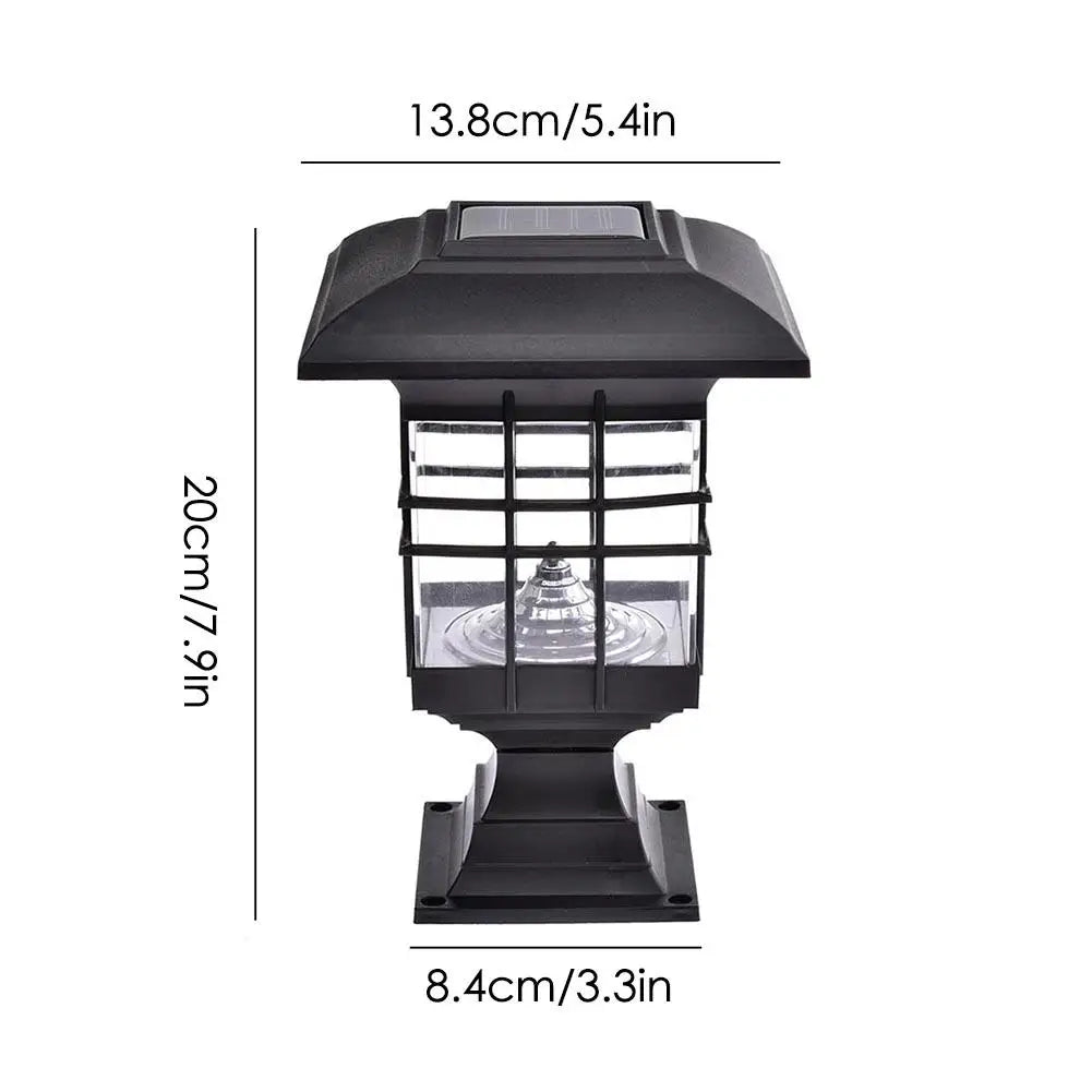 SICED Solar Pillar LED Light Outdoor - Lumen Attic