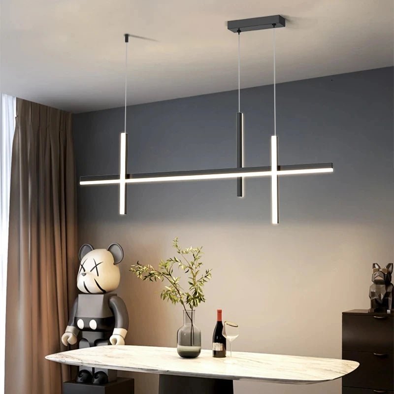 Silvia Minimalist Linear LED Pendant Light - Lumen Attic