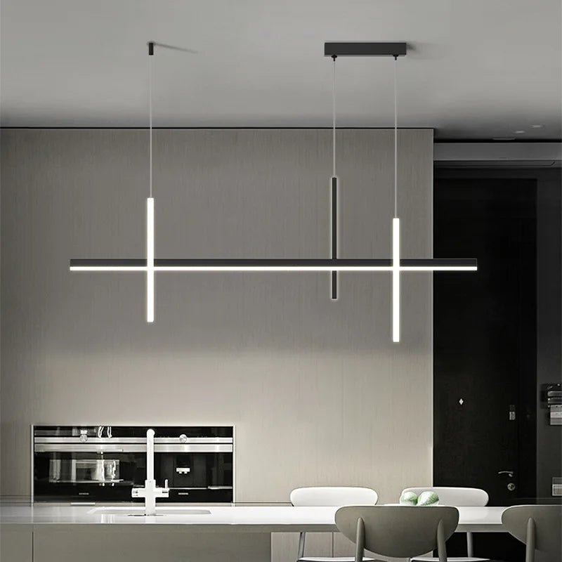 Silvia Minimalist Linear LED Pendant Light - Lumen Attic