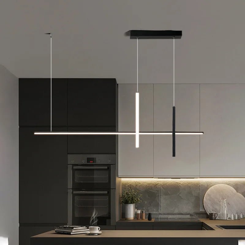 Silvia Minimalist Linear LED Pendant Light - Lumen Attic