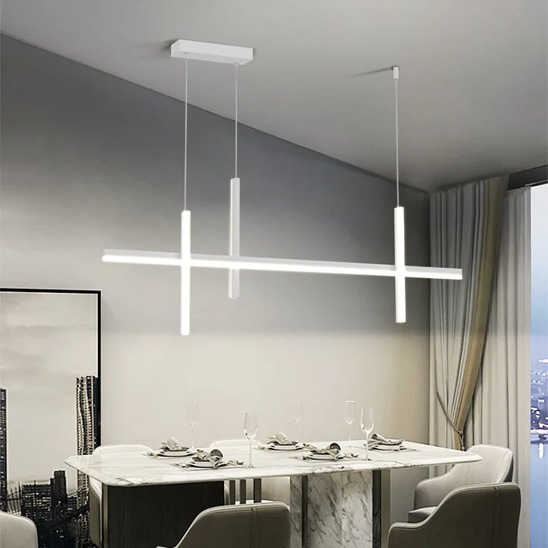 Silvia Minimalist Linear LED Pendant Light - Lumen Attic