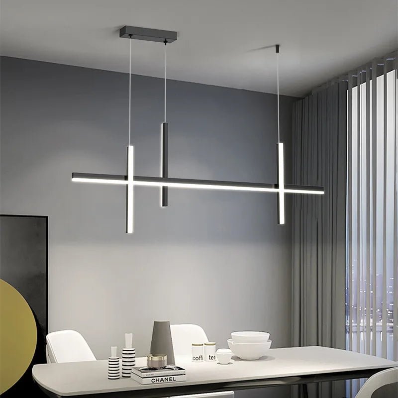 Silvia Minimalist Linear LED Pendant Light - Lumen Attic