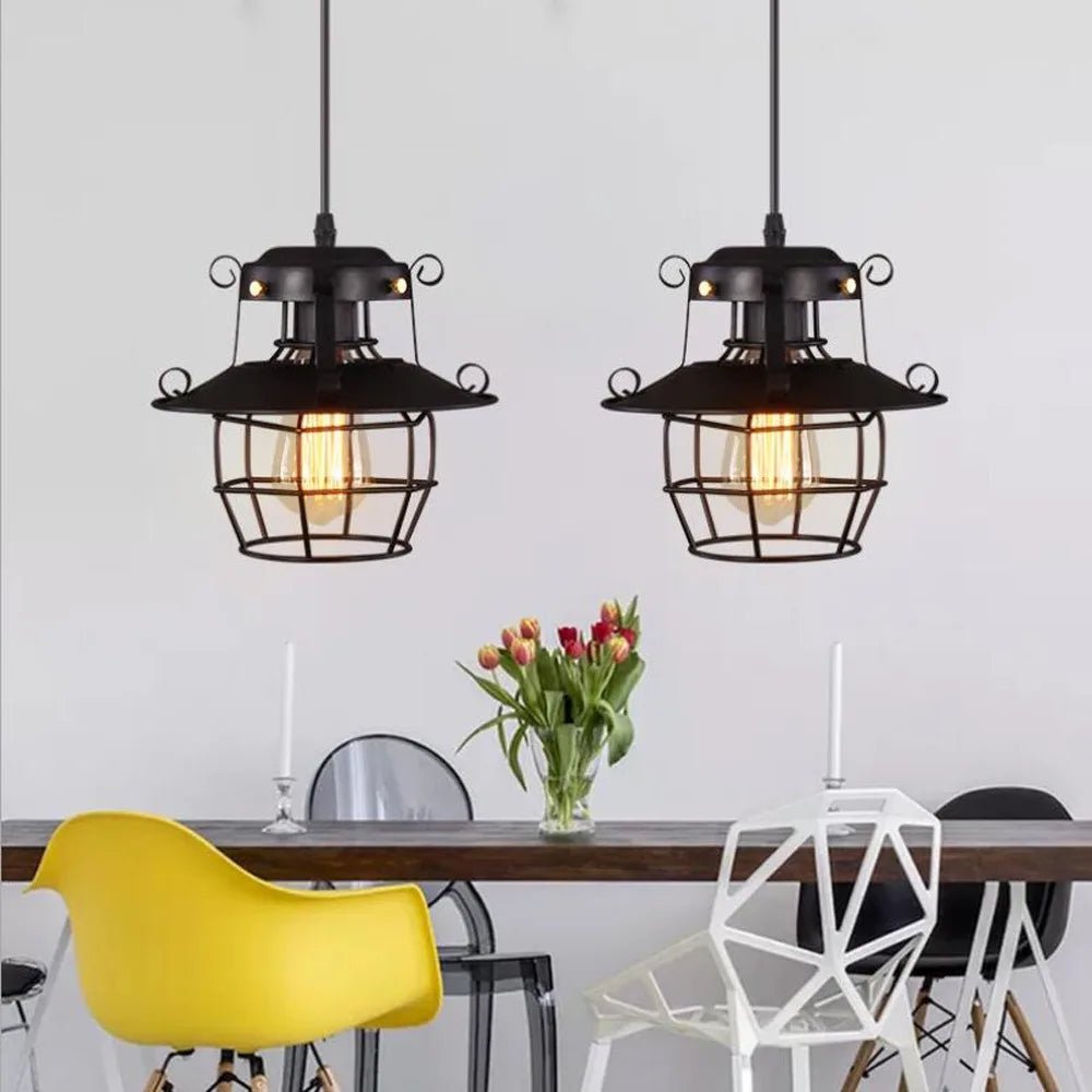 Small Retro Nostalgic Pendant Light - Lumen Attic