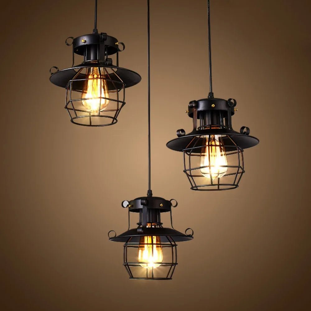 Small Retro Nostalgic Pendant Light - Lumen Attic