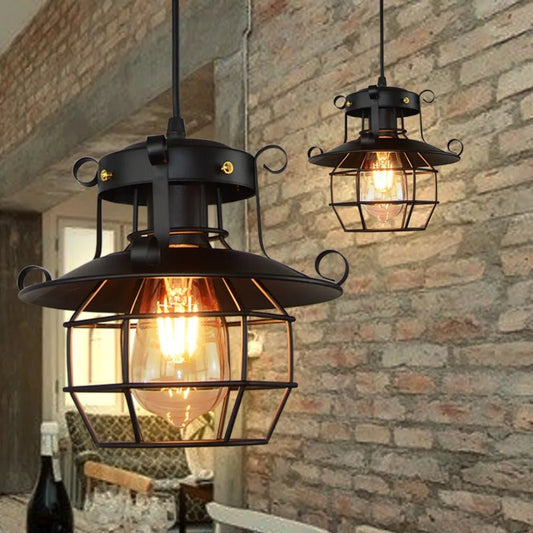 Small Retro Nostalgic Pendant Light - Lumen Attic