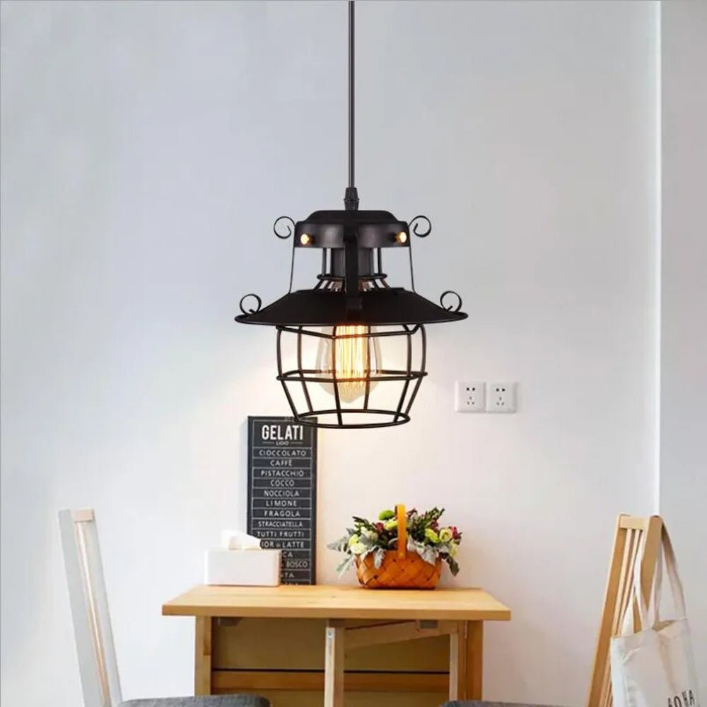 Small Retro Nostalgic Pendant Light - Lumen Attic